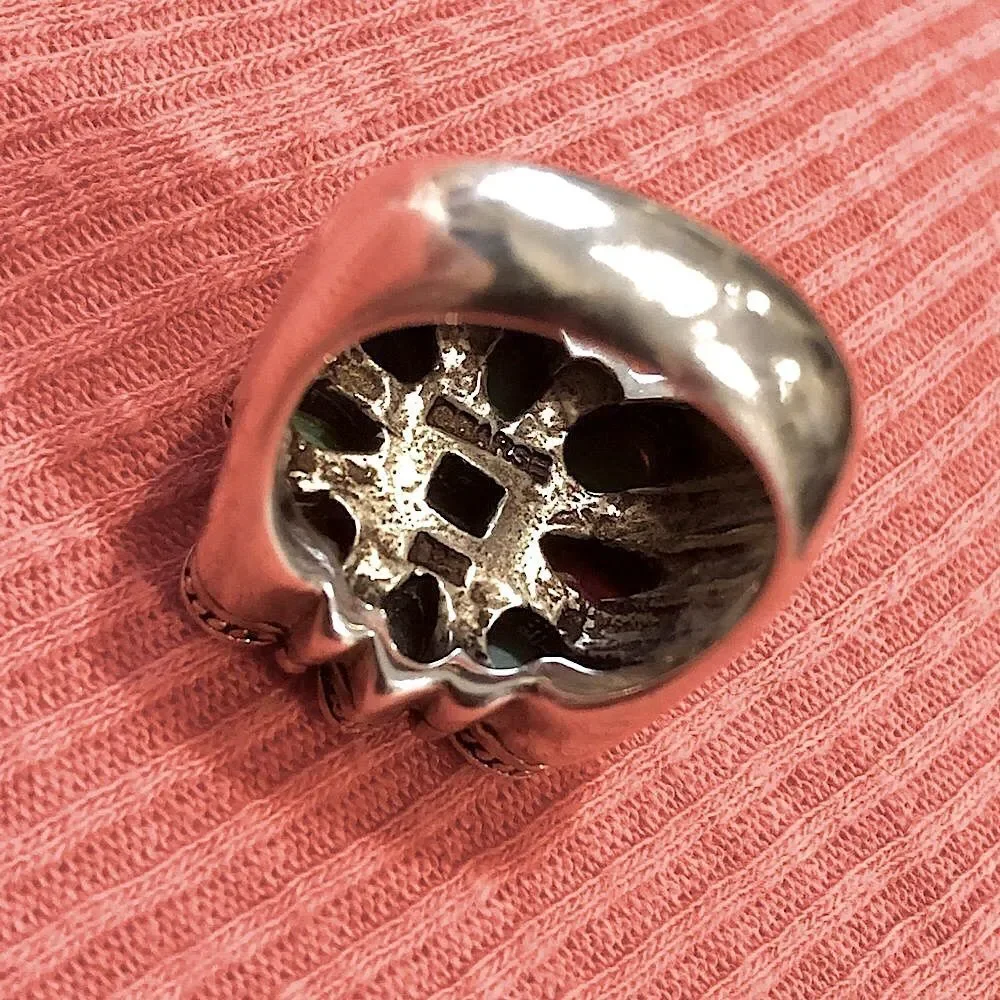 BARSE Southwestern Multi-Gemstone Sterling Silver Ring Sz 8